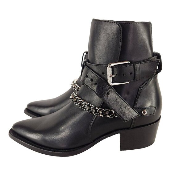 AMIRI Jodhpur Chain Boots 39 US 6 Mens Black Leather ASIS - Picture 9 of 16